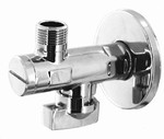 Zawór kulowy kątowy mini  1/2*3/8" z filtrem rozetą i dławikiem