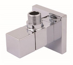 Zawór kątowy z głowicą ceramiczną - kwadrat 1/2*3/8"