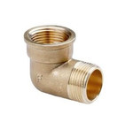 Kolano Mosiężne Nyplowe 3/8"