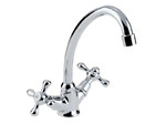 Bateria Hydroland Retro zlewozmywakowa stojąca chromowana