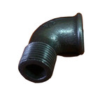 Kolano Nyplowe Czarne  1/2"