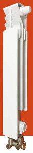 Element Grzejny prawy dolny kątowy Armatura,  aluminiowy grzejnik