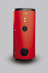 Zasobnik ciepłej wody użytkowej Elektromet WGJ-S FIT  220 l emaliowany w polistyrenie - skay w izoloacji o grubości 70 mm z wężownicą