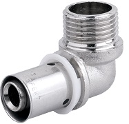PEX Kolano Zaciskane  16*1/2 GZ
